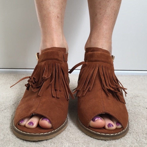 Tan suede tassel shoes size 37 - Picture 16 of 16